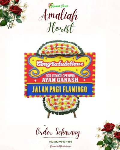 Bunga Papan Congratulation di Gunungendut
